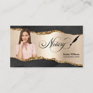Carte De Visite Agent de signature de prêt notaire Insertion moder