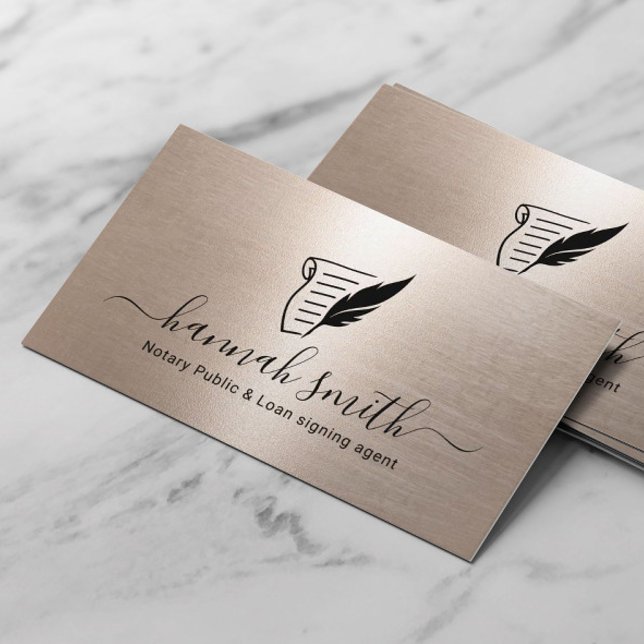 Carte De Visite Agent de signature de prêt notaire mobile Elegant  (Créateur téléchargé)