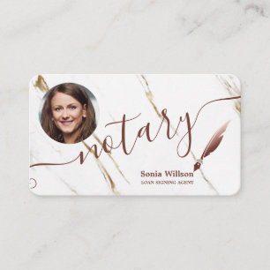 Carte De Visite Agent de signature de prêt notaire Moderne Ajouter