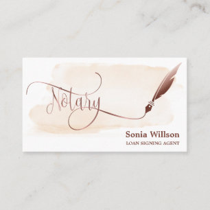 Carte De Visite Agent de signature de prêt notaire Parties scintil