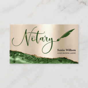 Carte De Visite Agent de signature de prêt notaire professionnel B