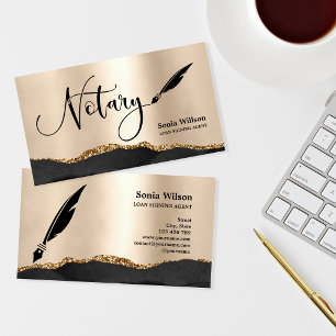 Carte De Visite Agent de signature de prêt notaire professionnel B