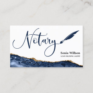 Carte De Visite Agent de signature de prêt notaire professionnel B