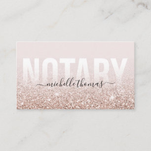 Carte De Visite Agent de signature de prêt notaire Rose Parties sc