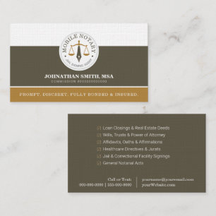 Carte De Visite Agent de signature juridique personnalisé sur mobi