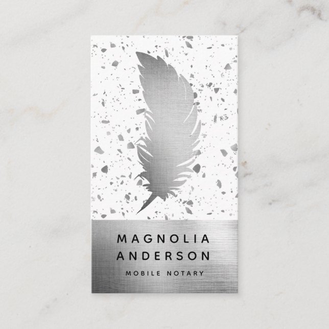 Carte De Visite Agent de signature publique du notaire - Quill Foi (Devant)