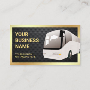Carte De Visite Agent de voyages pour bus touristique en fibre de