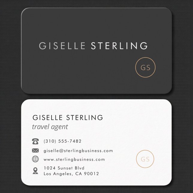Carte De Visite Agent de voyages professionnel (Créateur téléchargé)