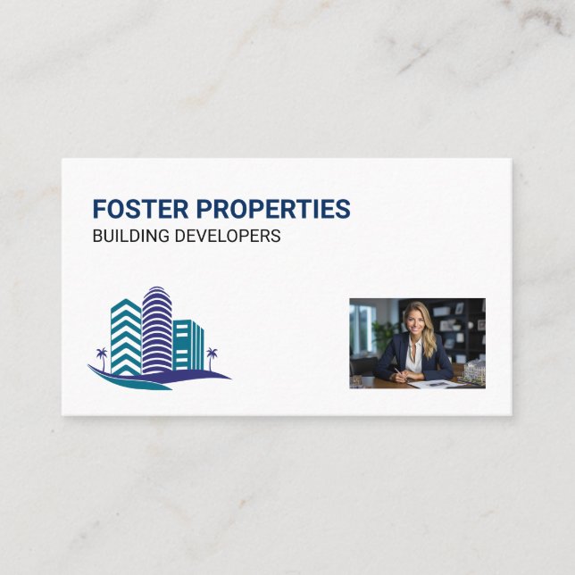 Carte De Visite Agent immobilier | Biens commerciaux (Devant)