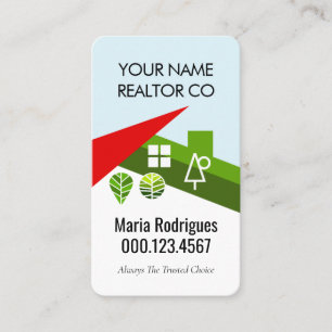 Carte De Visite Agent immobilier Creative Home Landscape