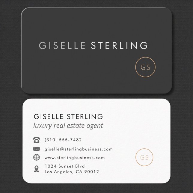 Carte De Visite Agent immobilier de luxe professionnel (Créateur téléchargé)