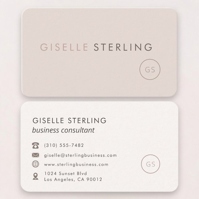 Carte De Visite Agent Immobilier Féminin Professionnel (Créateur téléchargé)