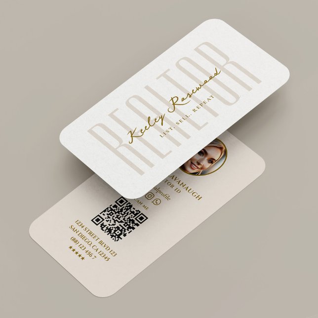 Carte De Visite Agent immobilier hypothécaire professionnel du sab (Real Estate Mortgage Realtor Sand Professional Business Card
)