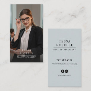 Carte De Visite Agent immobilier minimaliste moderne photo