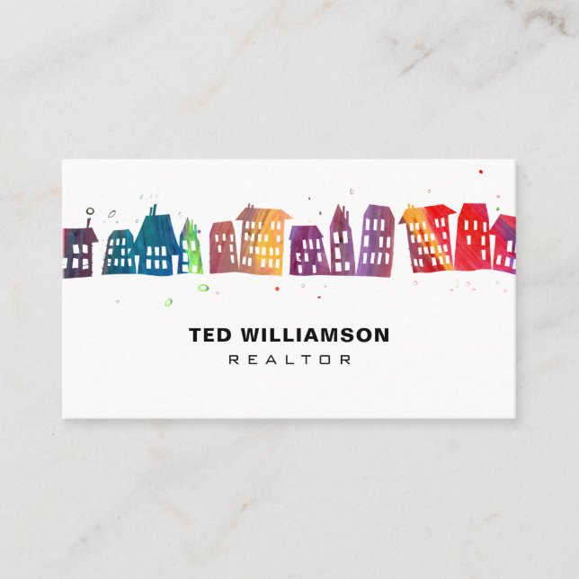 Carte De Visite Agent immobilier moderne de professionnel (Devant)