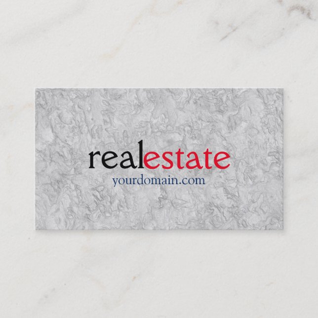 Carte De Visite Agent Immobilier moderne Gris professionnel tendan (Devant)