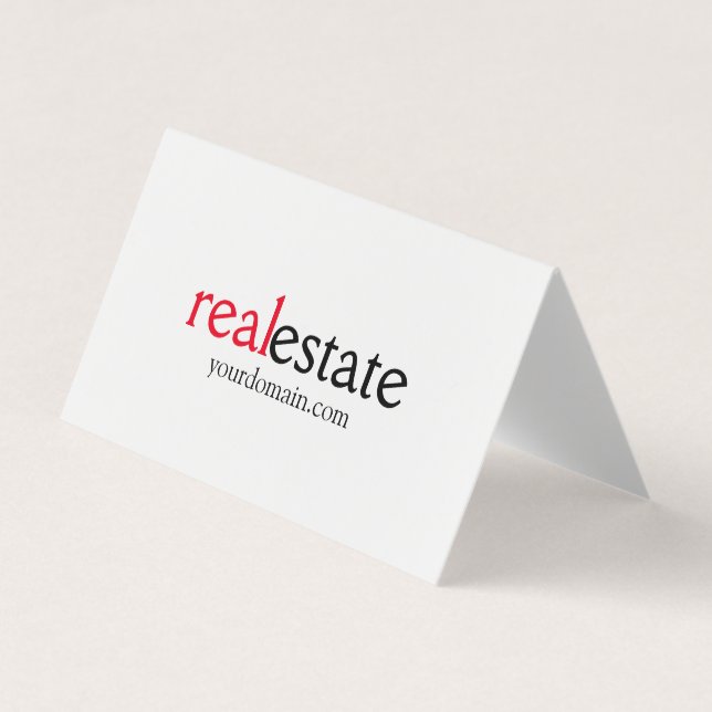 Carte De Visite Agent immobilier moderne minimaliste (Devant)