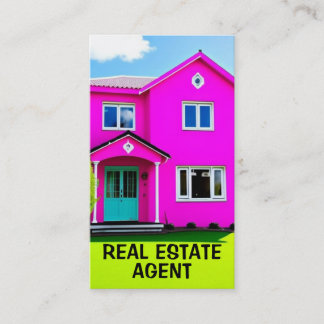 Carte De Visite Agent immobilier Neon BRIGHTS