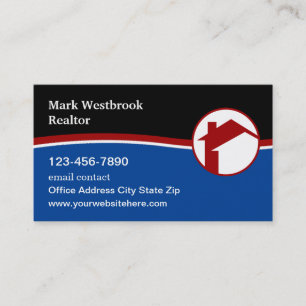 Carte De Visite Agent immobilier patriotique professionnel
