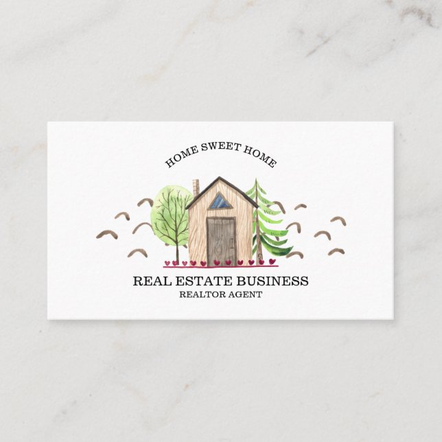 Carte De Visite Agent immobilier pour nouvelle maison (Devant)