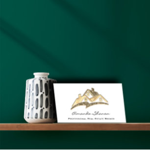 Carte De Visite Agent immobilier professionnel Broker Home Parties