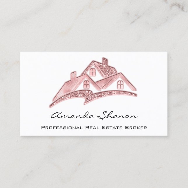 Carte De Visite Agent immobilier professionnel Broker personnalisé (Devant)