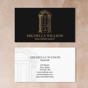 Carte De Visite Agent immobilier professionnel Elegant Realtor