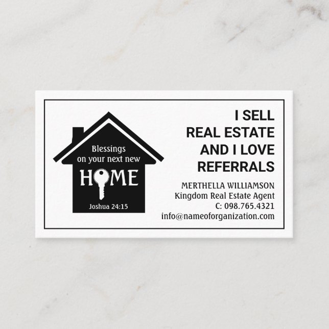 Carte De Visite Agent immobilier professionnel moderne Realtor (Devant)