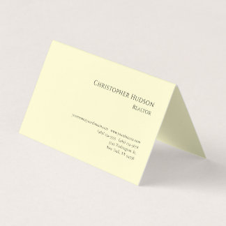 Carte De Visite Agent immobilier professionnel simple pastel