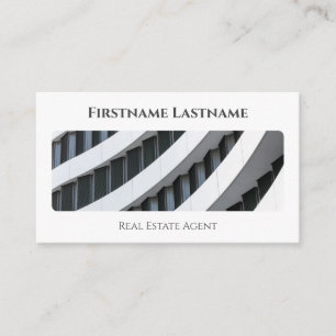 Carte De Visite Agent immobilier QR-Code bâtiments de bureau moder
