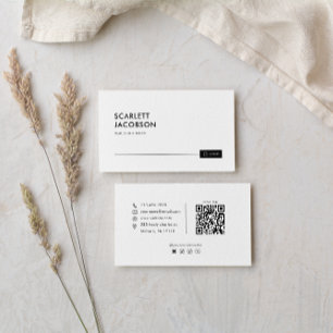 Carte De Visite Agent immobilier rétro minimaliste