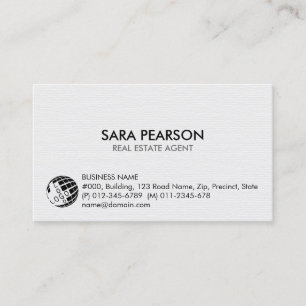 Carte De Visite Agent immobilier simple