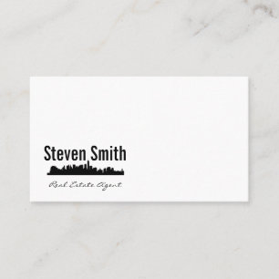 Carte De Visite Agent immobilier   Ville Skyline