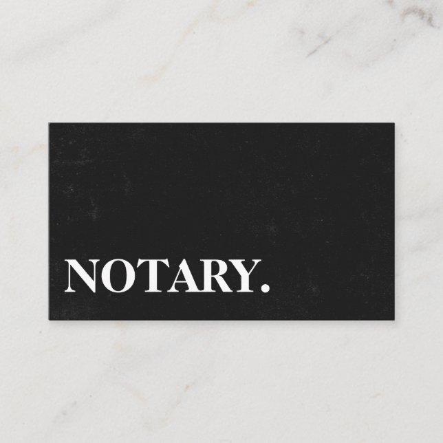 Carte De Visite Agent notarial logo de stylo plume calligraphie in (Devant)