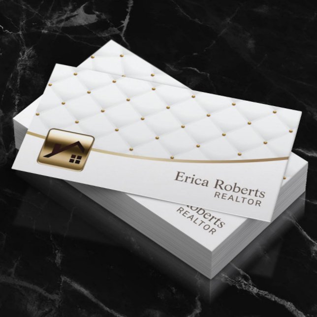 Carte De Visite Agent professionnel courtois de luxe immobilier (Créateur téléchargé)