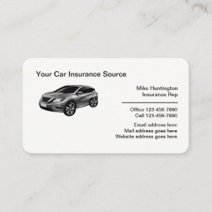 Carte De Visite Agent professionnel d'assurance automobile