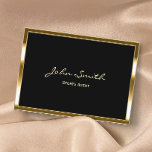 Carte De Visite Agent sportif Moderne Gold encadré Professionnel<br><div class="desc">Carte de visite de l'agent sportif Golden Border.</div>