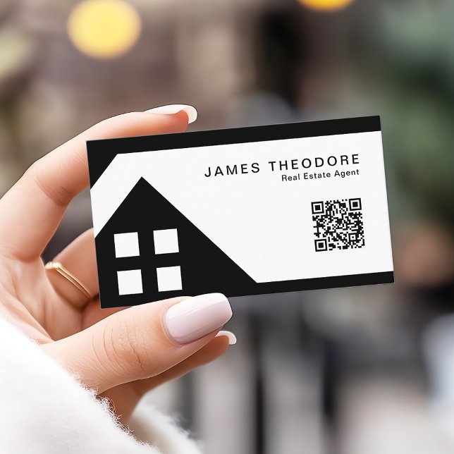 Carte De Visite Agents Immobiliers Professionnels Code RQ (Créateur téléchargé)