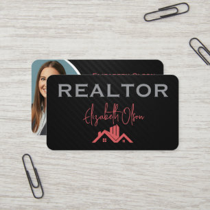 Carte De Visite Agents immobiliers professionnels Realtor modernes