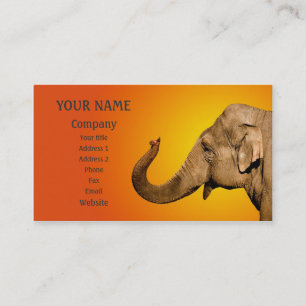 Carte De Visite Agiter l'éléphant