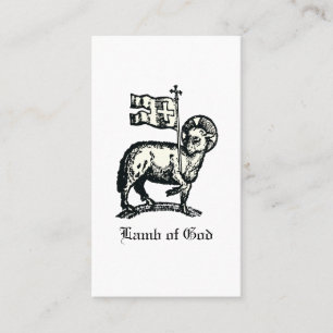 Carte De Visite Agnus Dei L'Agneau pascal de Dieu Beaux-Arts