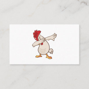 Carte De Visite Agriculteur Dabant un Poulet Dabant la Danse de l'