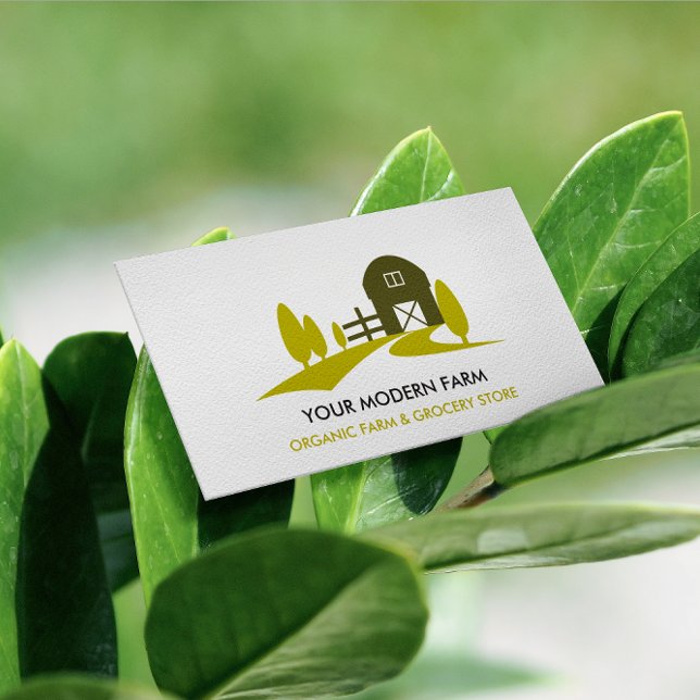 CARTE DE VISITE AGRICULTURE DE COULEUR MODERNE (Créateur téléchargé)