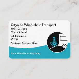 Carte De Visite Aide en fauteuil roulant pour le transport médical