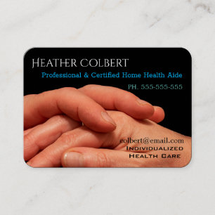 Carte De Visite Aide  Mains de confiance Sincère Professionnel