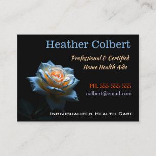 Carte De Visite Aide Soignant Professionnel Knight Rose