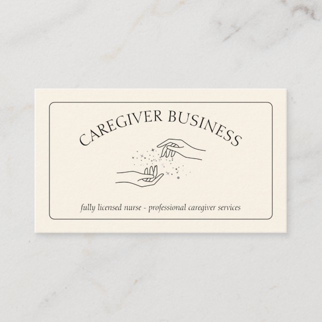 Carte De Visite Aide-soignant Soins aux adultes Soins infirmiers e (Devant)