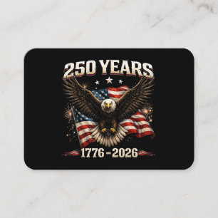 Carte De Visite Aigle patriotique des États-Unis 250e anniversaire