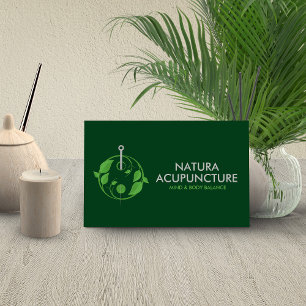 Carte De Visite Aiguille d'acupuncture - Yin Yang