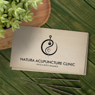 Carte De Visite Aiguille d'acupuncture - Yin Yang
